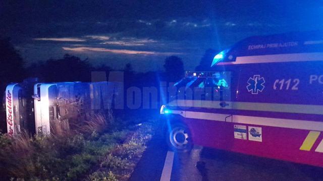 Accidentul de duminică seară, din apropiere de Dănila, s-a produs din cauza şoferului care conducea autocarul