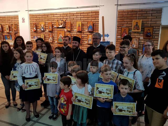 Vernisajul expoziției „Micii iconari”, la Universitatea „Ștefan cel Mare”