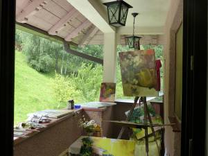 Artişti plastici profesionişti din România, Republica Moldova şi Ucraina, într-o tabără de pictură la Vama