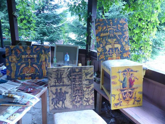 Artişti plastici profesionişti din România, Republica Moldova şi Ucraina, într-o tabără de pictură la Vama