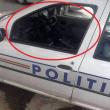 Poliţist lovit cu un bolovan, prin geamul maşinii de serviciu, în timpul urmăririi unui suspect