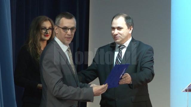Olivier Bouriaud a fost premiat de rectorul interimar, în luna martie, pentru rezultatele din domeniul cercetării