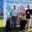 Cristian Domițian Moroșanu și Mircea Petrariu, cu cei doi câini campioni la juniori în România și Ucraina