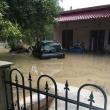 Curte inundată de ape la Câmpulung Moldovenesc
