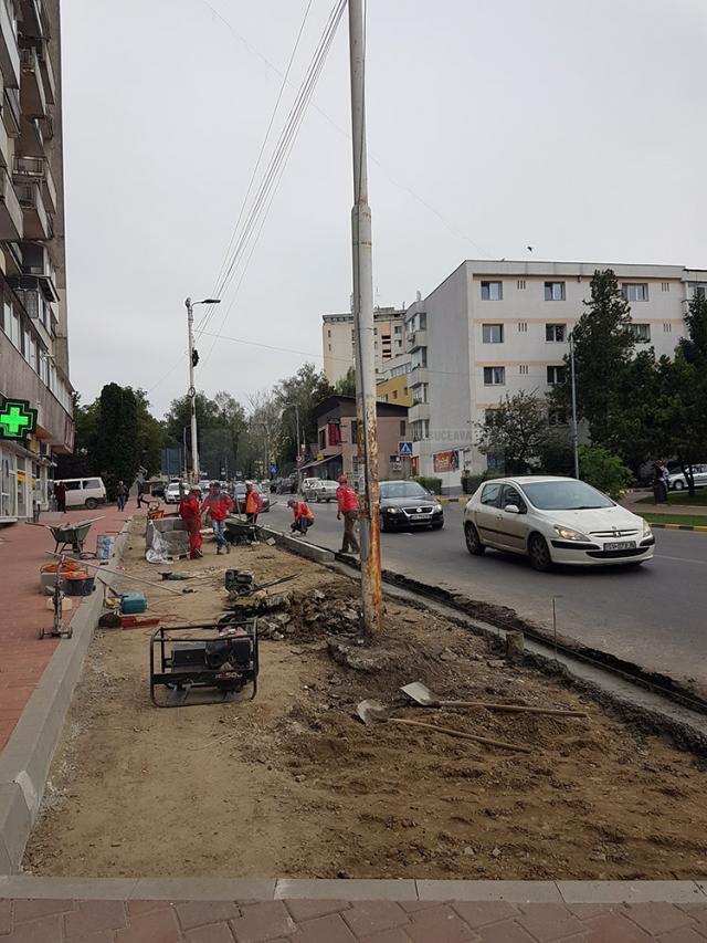15 locuri de parcare în spic urmează să fie disponibile în urma modificărilor făcute pe capătul străzii Mărășești