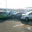 Accident rutier în lanț petrecut în parcarea Shopping City Suceava