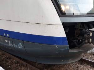 Trenul de Putna, avariat Sursa: Pagina de Facebook