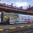 Trenul Suceava-Putna a fost personalizat cu imagini cu mănăstirea și cu istoricul liniei