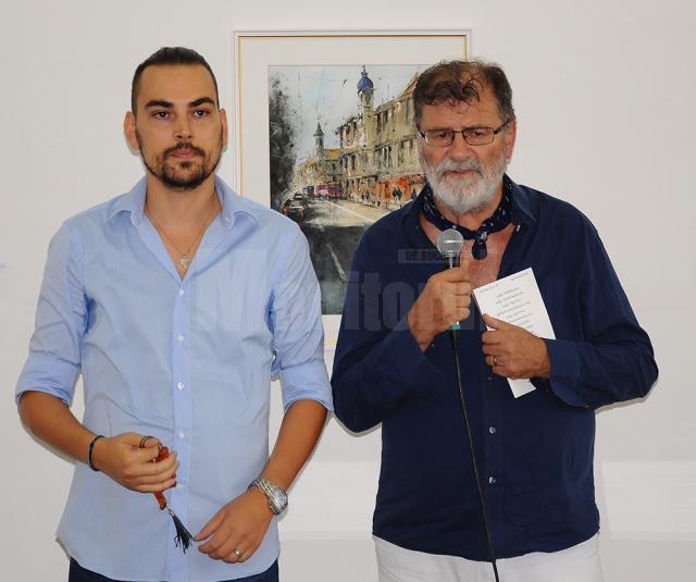 Alexandros Pintilii Karciucas și graficianul sucevean Mihai Pânzaru PIM