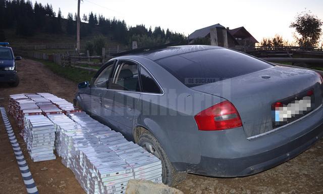 Țigări de peste 50.000 de euro și patru mașini reținute de polițiștii de frontieră suceveni