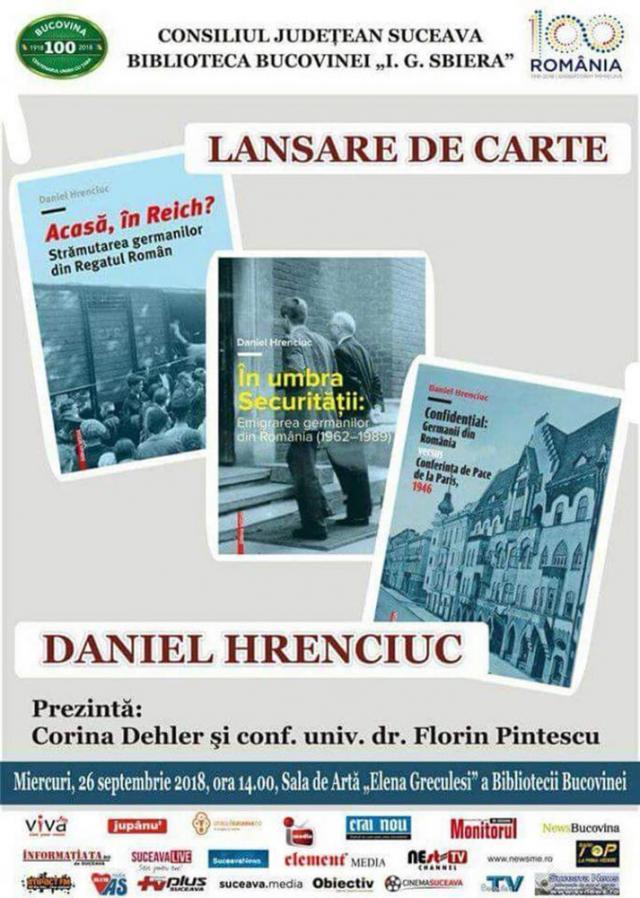 Destinul comunității germane din România, în trei lucrări semnate de prof. dr. Daniel Hrenciuc