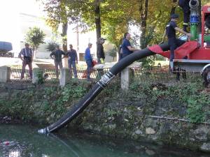 Lacul din parcul Alexandru Sahia a intrat într-un proces de salubrizare