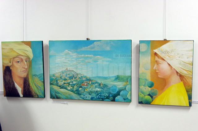 47 de tablouri semnate de artistul plastic Camelia Rusu Sadovei, expuse la Muzeul Bucovinei