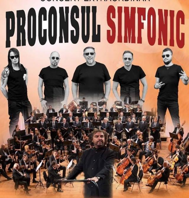 Trupa Proconsul și Filarmonica Botoșani vor concerta pe scena suceveană
