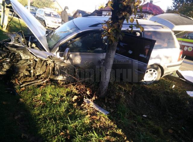 Grav accident de circulaţie în această dimineaţă la Vicovu de Sus