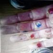 Mâinile Gianinei Belegă, roase până la sânge