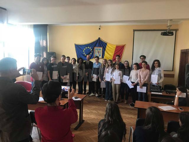 Diplome de atestare a competențelor în limba germană, înmânate elevilor Colegiului „Petru Rareș”