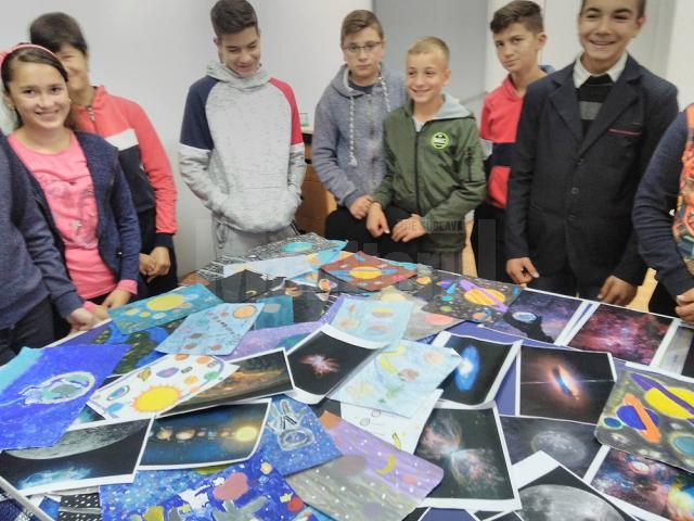 Elevii din Fălticeni, Boroaia şi Baia au învăţat mai multe despre spaţiul cosmic