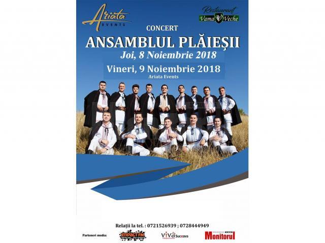 Ansamblul etnofolcloric "Plăieșii" din Republica Moldova concertează la  Ariata Events