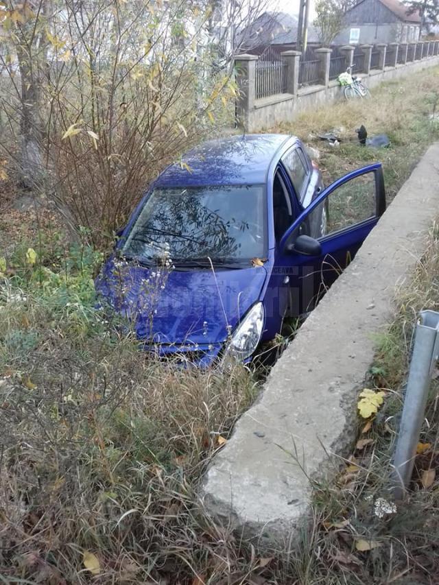 Accident rutier grav la Grămești, după ce un autoturism a ieșit în afara drumului