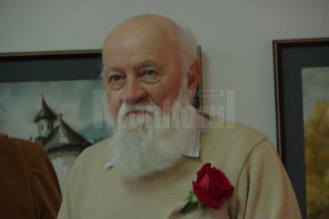 Dumitru Rusu, unul dintre cei mai buni acuareliști ai Bucovinei, aniversat la împlinirea vârstei de 80 de ani