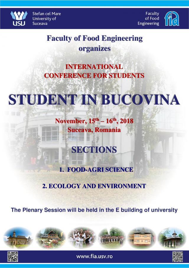 Conferinţa internaţională „Student in Bucovina” 2018