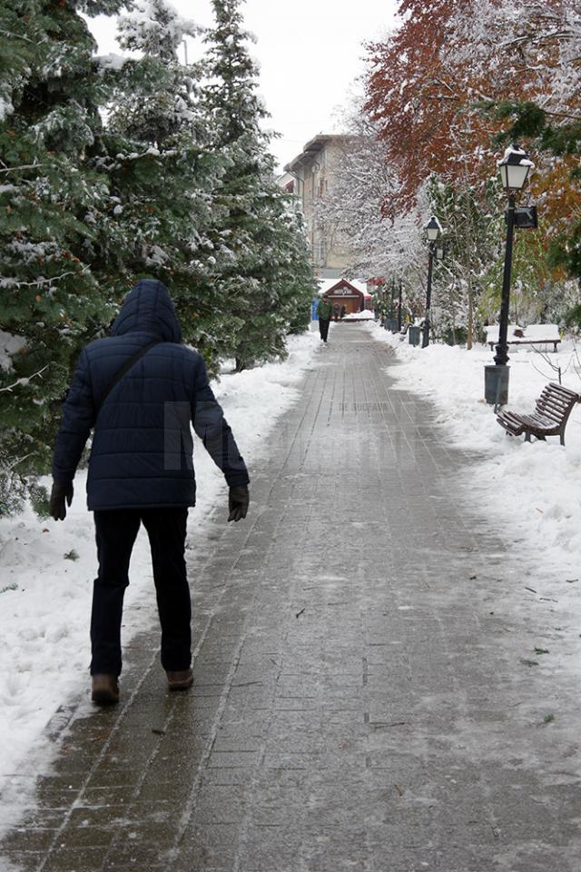 40 de oameni au avut nevoie de îngrijiri medicale, după ce au căzut pe gheață, în Suceava
