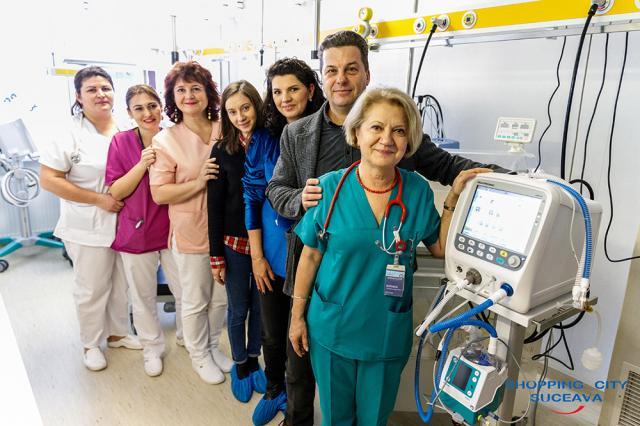 Shopping City Suceava a donat un ventilator de suport respirator Spitalului Județean Suceava