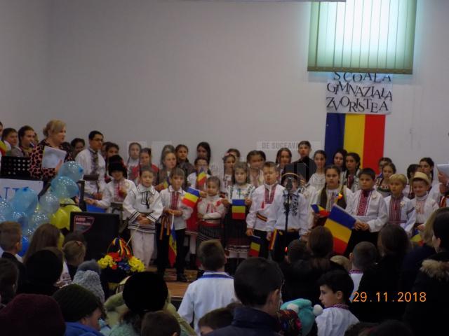 Ziua Națională a României, marcată la școala din Zvoriștea