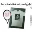 Tricou și rachetă de tenis cu autograful Simonei Halep