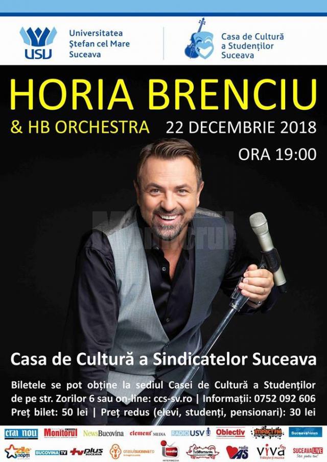 Horia Brenciu concertează la Suceava
