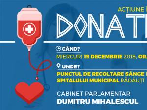 Deputatul Dumitru Mihalescul şi liberalii rădăuţeni lansează campania caritabilă „Donathlon”