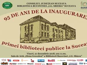 95 de ani de la inaugurarea primei biblioteci publice la Suceava