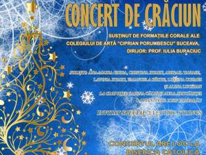 Concert de Crăciun al formațiilor corale de la Colegiul de Artă Suceava