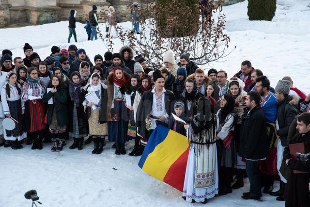 Peste 200 de studenți au participat la o tabără de iarnă la Mănăstirea Putna. Foto :Mănăstirea Putna