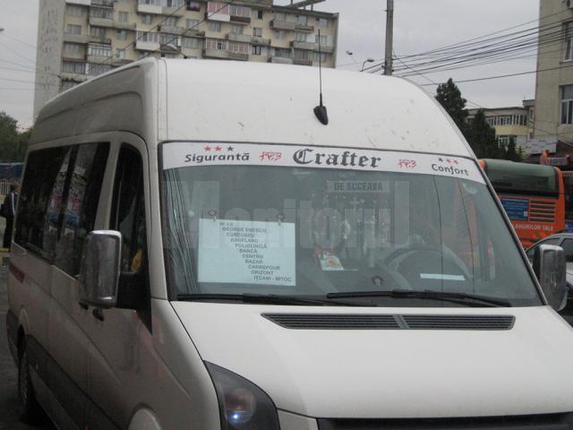 Maxi-taxiurile de pe traseul Mitoc - Sf. Ilie, care ar pirata transportul public local, conform reprezentanţilor TPL Suceava