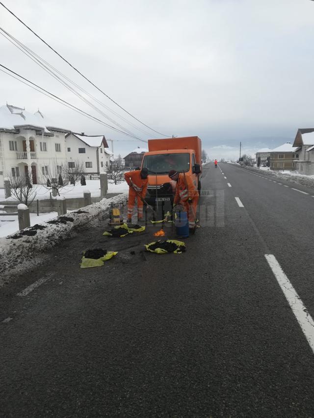 Lucrări executate la Poiana Stampei