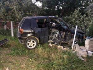 Mașina implicată în accidentul mortal de la Salcea