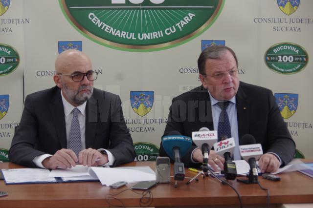 Vasile Rimbu si Gheorghe Flutur anunta nivelul de acreditare a SJU Suceava