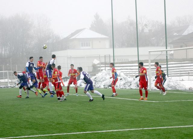 Şomuz a câştigat cu 3-1 amicalul cu FC II Botoşani. Foto Cronica de Falticeni