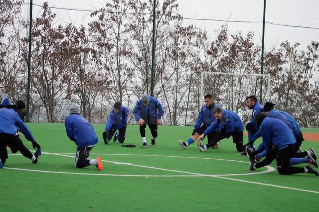 Rădăuţenii se antrenează intens în cantonamentul de la Suceviţa. Foto Cristian Plosceac