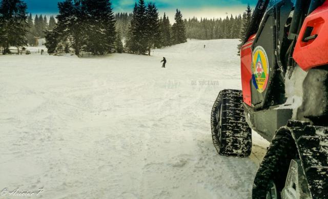 Salvamontiştii dorneni au intervenit de aproape o sută de ori pe pârtiile de schi, de la începutul sezonului rece