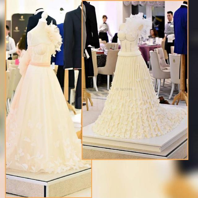 Torturi de nuntă identice cu rochia de mireasă, un nou trend pe piaţa suceveană