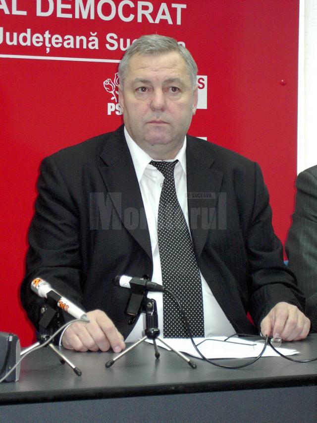 Senatorul PSD de Suceava Ioan Stan este singurul care și-a anunţat candidatura pentru preşedinţia organizaţiei judeţene