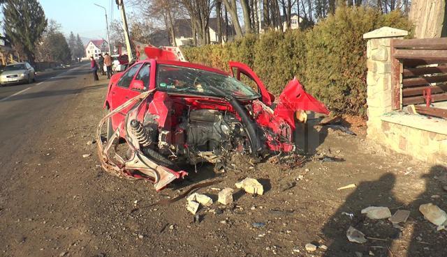 Accidentul produs acum o săptămână la Vicovu de Jos a fost înregistrat de o cameră de supraveghere
