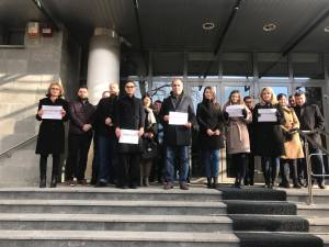 Procurorii suceveni au protestat faţă modificările la Legile Justiţiei