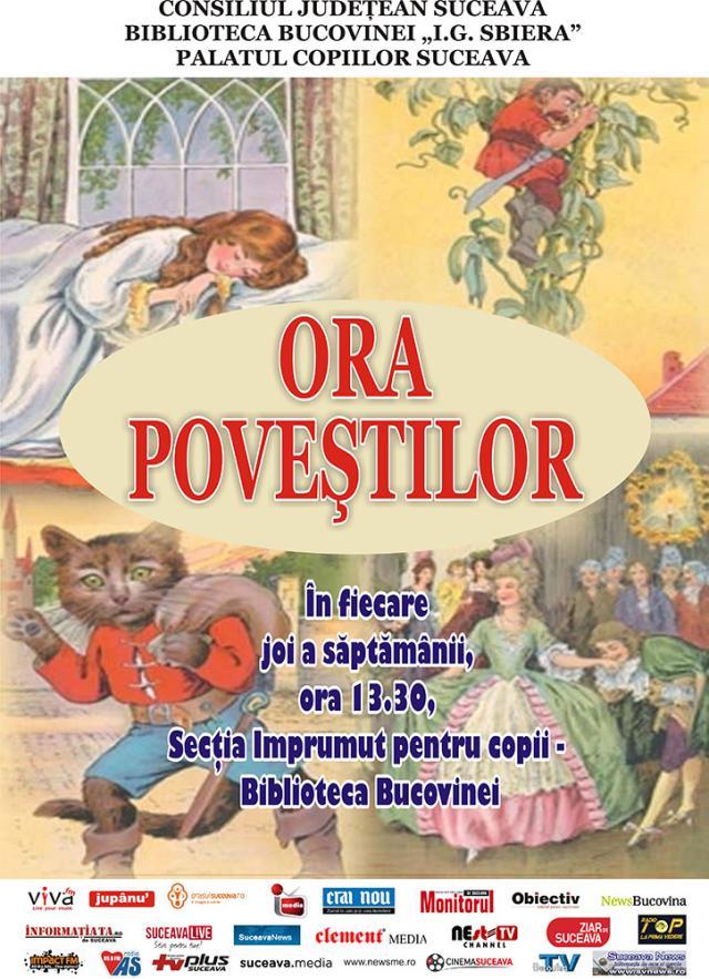 „Ora poveștilor”, la Biblioteca Bucovinei „I. G. Sbiera”