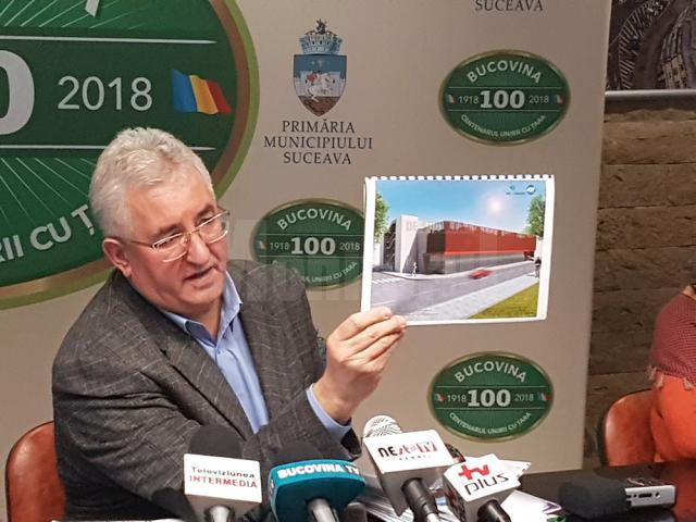 Primarul Sucevei a prezentat proiectul unei parcări supraterane, din cele 10 pentru care s-au făcut documentațiile