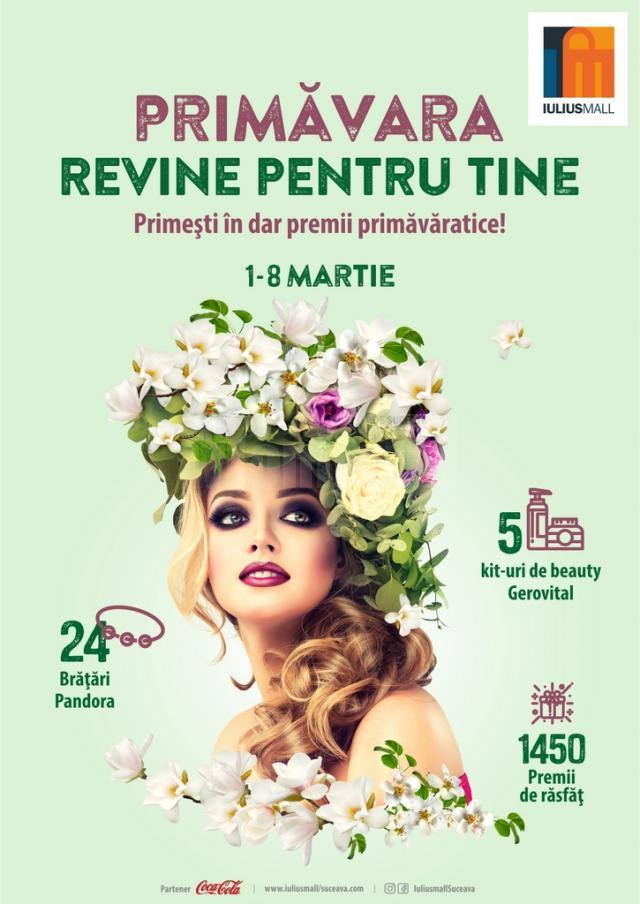 „Primăvara revine pentru tine”, campanie cu multe premii lansată de Iulius Mall Suceava