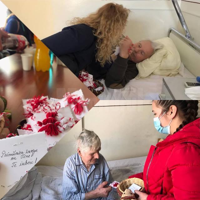 Bolnavii din spitalul municipal câmpulungean, vizitaţi în prima zi de Mărţişor de elevi ai Colegiului Silvic „Bucovina”